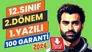 12 SINIF İNGİLİZCE 2 DÖNEM 1 YAZILI SORULARI  YENİ SINAV SİSTEMİ  20232024 [upl. by Selda]