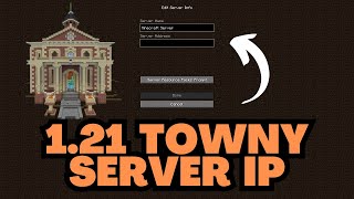 Minecraft 121 Towny Server IP Address [upl. by Rednirah]