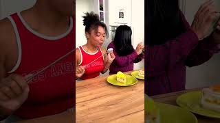 She thought she fooled grandpa 😂 Cake twist 🎂 prank [upl. by Attenal]