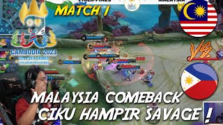 MALAYSIA VS PHILIPPINES SEA GAMES MLBB 2023 MALE [upl. by Moreno]