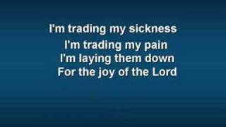 Trading My Sorrows worship video w lyrics [upl. by Jahdai]