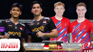 Shohibul FikriDaniel Marthin vs Daniel LundgaardMads Vestergaard  R32 Hongkong Open 2024 [upl. by Neerhtak]