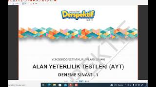 DERSPEKTİF YAYINLARI TYT DENEME DERSPEKTİF YAYINLARI AYT DENEME yks2023 derspektif tyt2023 ayt [upl. by Nozicka27]