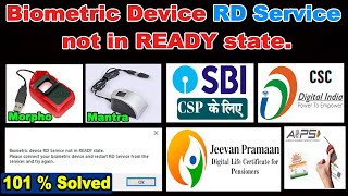 Biometric Device RD Service not in READY State  Issue Solved in Morpho and Mantra  Jeevan Pramaan [upl. by Jurdi787]