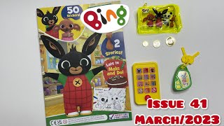 Bing magazine Issue 41 March2023 with phone amp money playset 📱💰🐰 [upl. by Ilka]