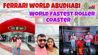 World fastest roller coaster in ferrariWorld  Ferrari World Abudhabi  yasisland ferrariworld [upl. by Galligan]