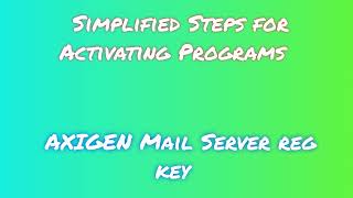 AXIGEN Mail Server Installation Guide Easy Steps [upl. by Llehcam6]