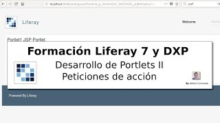 Formación Liferay 7 DXP Desarrollo de Portlets 2 peticiones de acción [upl. by Akcired]