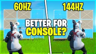 Whats Better Gaming Monitor VS TV For Console 144Hz VS 60Hz  Fortnite Chapter 2 [upl. by Diandre]