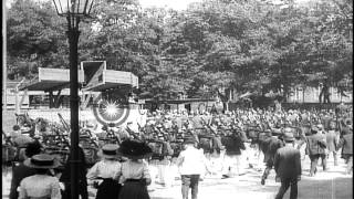 Scenes of Berlin Germany before World War I HD Stock Footage [upl. by Golanka591]