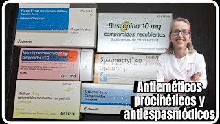 FÁRMACOS PROCINÉTICOS ANTIEMÉTICOS Y ANTIESPASMÓDICOS domperidona cleboprida metoclopramida [upl. by Liarret]