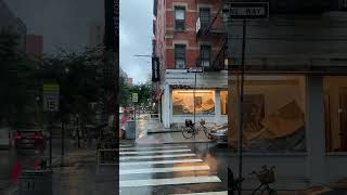 Rainy DAy at Ludlow Street and HEster Street in LOwer East Side NYC [upl. by Nilrev]