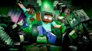 HEROBRINE Backstory  Alex and Steve Adventures Minecraft Animation [upl. by Alimat472]