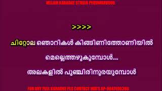 Manjadi manikondu karaoke with lyrics malayalam [upl. by Wooldridge]