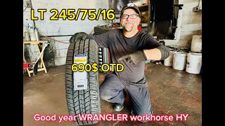 New Goodyear Wrangler review Tire Tech Demo Goodyear Wrangler Workhorse AT tire tirestravel [upl. by Ailahs]