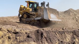 Caterpillar D9T Bulldozer In Action [upl. by Doehne]