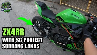 Zx4rr With SC PROJECT Exhaust LAKAS Sumigaw  Boybakal MotoVlog [upl. by Ydnim]