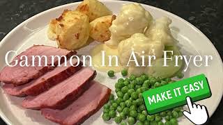 Air Fryer Gammon  The Best Way to Make It [upl. by Adok746]