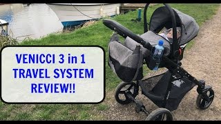 VENICCI 3 IN 1 TRAVEL SYSTEM REVIEW amp TUTORIAL [upl. by Asseral]