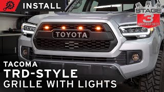 20162020 Toyota Tacoma TRD Pro Style Grille Install [upl. by Siegler940]