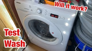 Hoover VisionTech VTS715D21X washing machine  Test wash Cottons 60° Bangs and sudslocks included [upl. by Olimreh189]