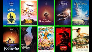 Opening to Disney Renaissance Movies on Home Media [upl. by Nalim]