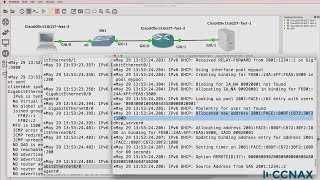 CCNA IPv6 DHCP server and DHCP relay agent configuration and testing Dynamic IPv6 [upl. by Vedetta30]