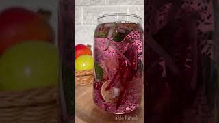 Super Nutritious Chia Seeds Drink🍹for Skin amp Hair Health  Lemon Cucumber 🥒Infused Beetroot Water [upl. by Nailuj]