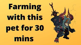 AQW Nulgath Birthday Pet Farming  how many items in 30 mins [upl. by Adnilasor]