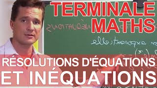 Logarithmes népériens  résolutions déquations et inéquations  MATHS  TS TES  Les Bons Profs [upl. by Ttenneb]