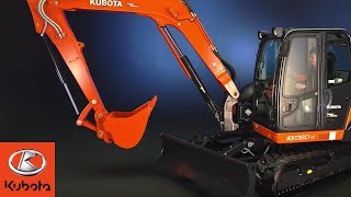 Unleashing Power and Precision Explore Kubotas Premier 8ton Utility Excavator the KX080 [upl. by Nora935]