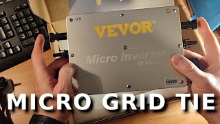 Recensione Inverter VEVOR WVC600 micro grid tie fotovoltaico da balcone plug amp play [upl. by Dammahom]