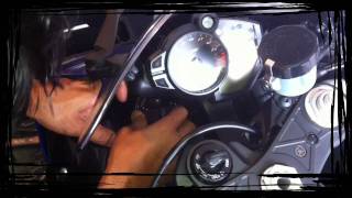 Yamaha R1 2009 DIY Installation HID 10000k lightsMOV [upl. by Drucie]