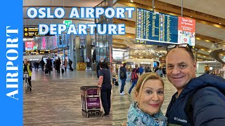 OSLO AIRPORT Departure Process 🇧🇻 Inside Oslo Gardemoen Airport in Norway 🇧🇻 Tour of Airport [upl. by Nelleh]