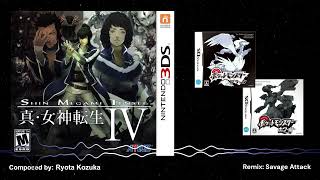 SMT IV 真・女神転生  Battlea2 Pokemon Black amp White Sound Font [upl. by Lalittah990]