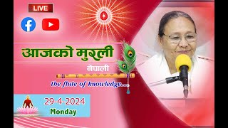 LIVE 🔴 ।। आजको मुरली ।। १७ बैशाख २०८१ सोमबार   29042024 [upl. by Drawde]