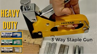 How to use 3 in 1 Staple Gun  HOTAK Heavy Duty 3 Way Staple Gun  MrDIY [upl. by Notsae]