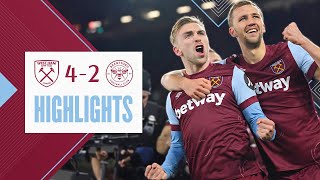 West Ham 42 Brentford  Brilliant Bowen Bags HatTrick  Premier League Highlights [upl. by Trstram]