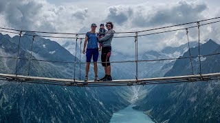 Wanderung mit Baby  SchlegeisStausee  Olperer Hütte  Fotospot im Zillertal  GefroreneWand [upl. by Dnalerb]