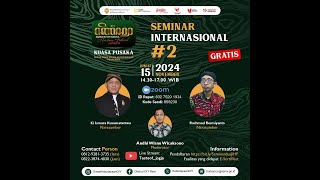 Seminar Internasional 2 Jogjakarta International Heritage Festival JIHF 2024 [upl. by Alurta]