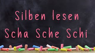 Silbenlesen Teil 9 Scha Sche Schi  Deutsch 1 Klasse [upl. by Atiz]