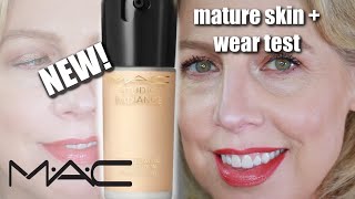 NEW MAC Studio Radiance Serum Foundation review wear test [upl. by Der]