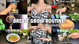 How to increase breast size naturally Breast Size treatment at home  Dietexercise Simple Routine [upl. by Aisiram]