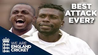 Windies 2000  Best Bowling Attack Ever  England v West Indies Lords 2000  Highlights [upl. by Arno52]