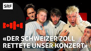 01099 spielen «Wer würde eher» und sprechen über ihre schlimmsten Konzerte  Bounce Rapshow  SRF [upl. by Ettennahs]