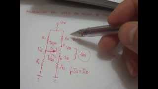 Transistor JFET 20 Polarización por divisor de tensión parte 1 [upl. by Ysnap]