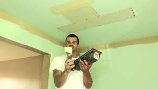 How to Patch Drywall Tape and Mudding [upl. by Ylro]