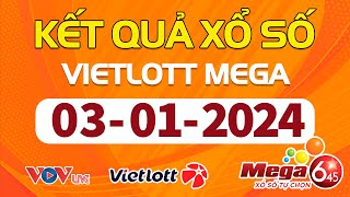 Trực Tiếp Xổ Số Vietlott Hôm Nay Ngày 312024  Kết Quả Xổ Số Vietlott Hôm Nay Ngày 3 Tháng 1 [upl. by Parette]