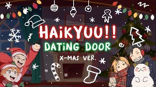 HAIKYUU HOLIDAY  haikyuu dating door christmas ver ✧ [upl. by Salisbury]