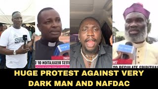 Pastors Protest Against Very Dark Man And NAFDAC Over Prophet Jeremiah Miracle Soap [upl. by Siskind]